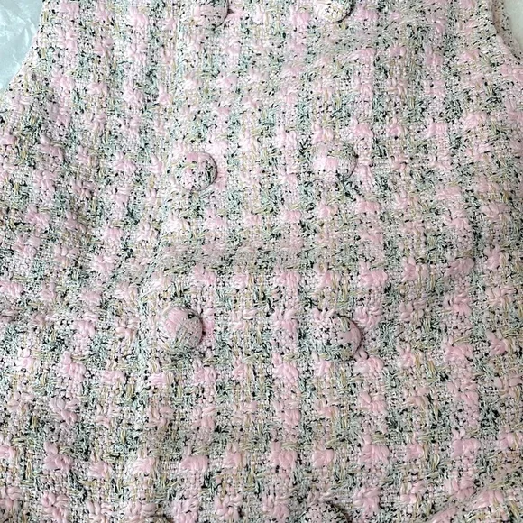 NWT | Tuckernuck Pomander Place Bianca Pink Tweed Sleeveless Shift Dress Small‎ - Picture 4 of 10